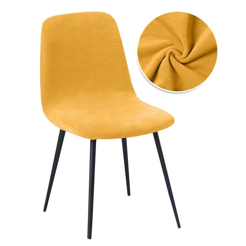 Luxurious Velvet Chair Covers - Available in 23 Colors - Small Size Bar and Dining Room Options (1/2/4/6 Pieces)