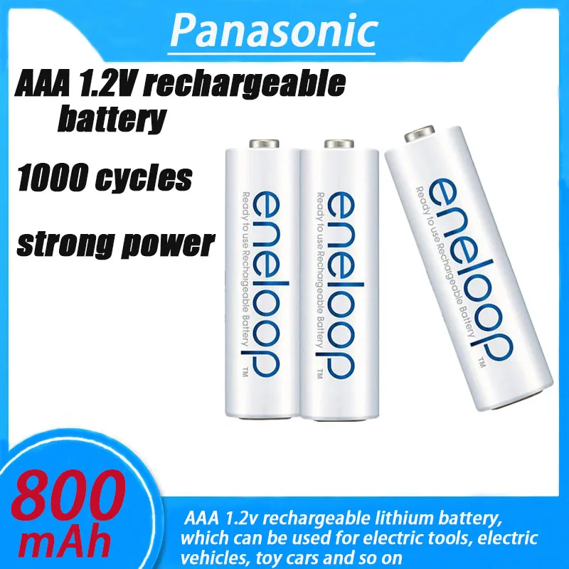 440PSNew Panasonic Eneloop 800mAh AAA 1.2V NIMH Rechargeable Batteries For Electric Toys