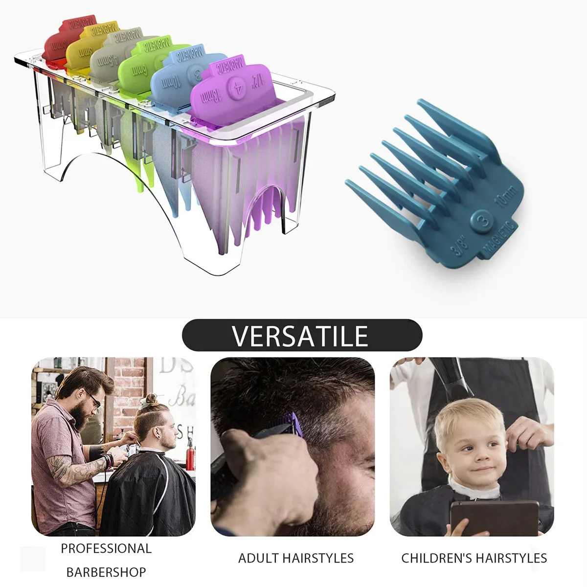Hair Clipper Positioning Comb 6pc Hairdressing Tools