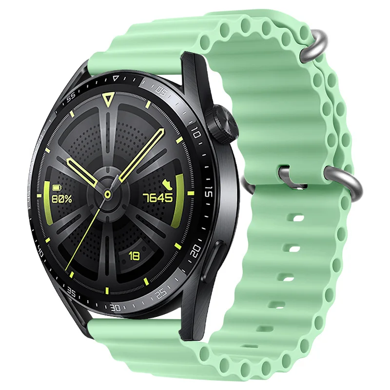 Ocean Sport Silicone Strap Band, 20mm/22mm,