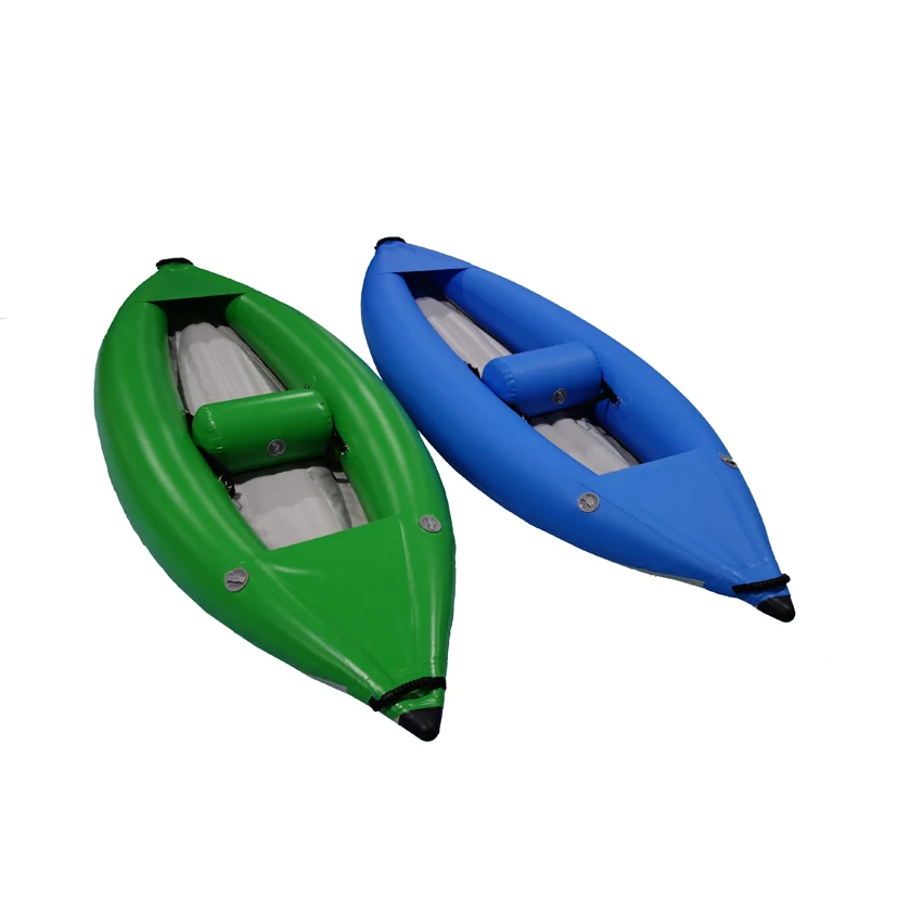 Kayak ligero portátil, canoa, kayak inflable comercial, 1 persona