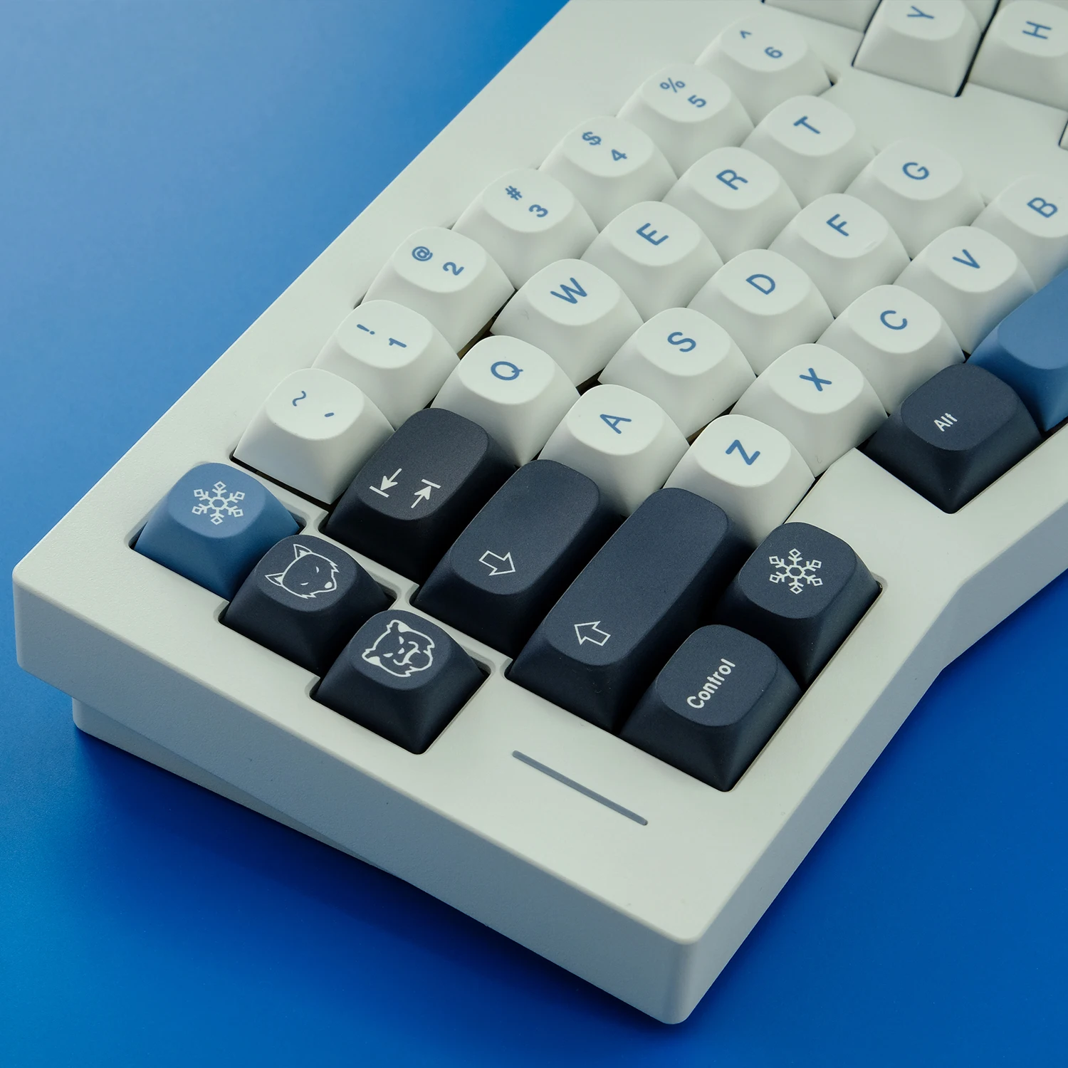 Gmk Arctic Pbt Dye Subbed Keycaps ma Profile Keycap 1.75u 2u Shift Iso Enter Conjunto 146 Chaves - Imagem 3