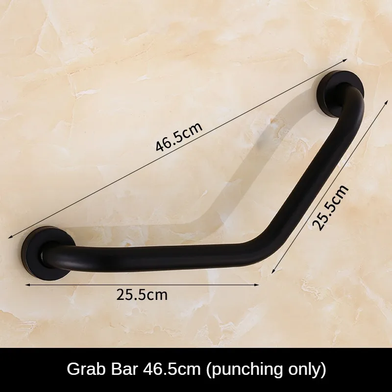 Grab Bar Bathroom Accessories Black Bathtub Toilet Handrail Stainless Steel Shower Safety Support Handle Wall Mounted Towel Rack
