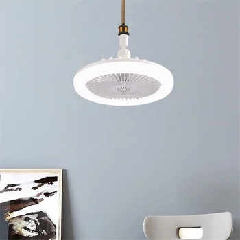 Ceiling Fans with Remote Control and Light Lamp Fan E27 Converter Base Smart Silent Ceiling Fans for Bedroom Living Room 2