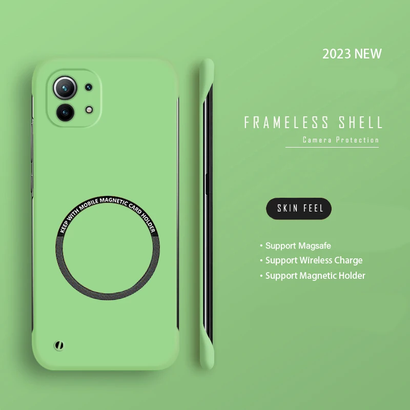 Matte Thin Frameless Magnetic Phone Case with Magsafe Compatibility