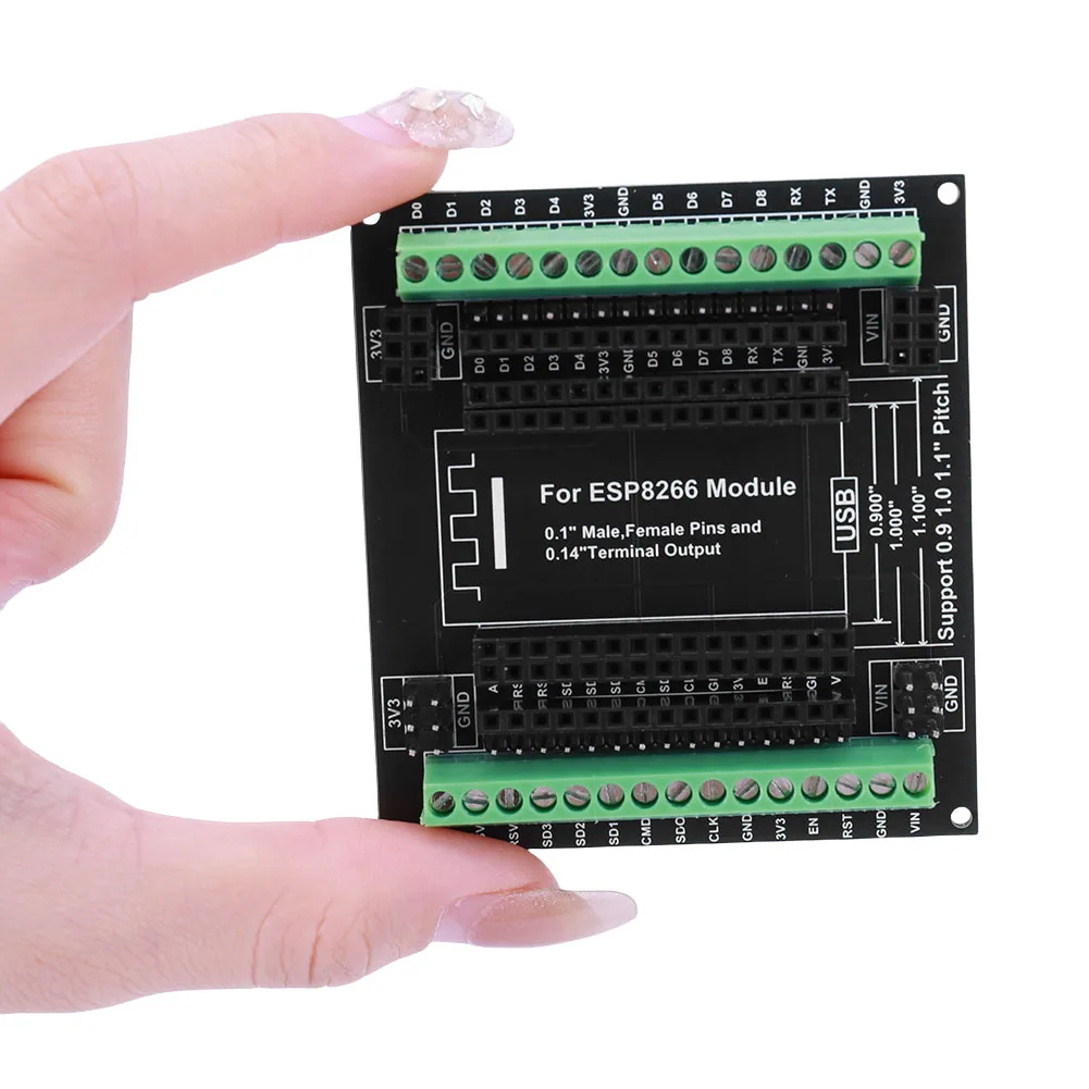ESP8266 개발 보드용 확장 보드 모듈, GPIO 확장 모듈, 3.5mm/0.14 터미널, 3 가지 유형 출력