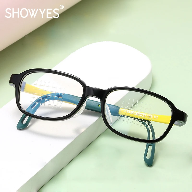 Ultra light EMS Silicone Child Eyeglass Frame Girl Boy Kids Glasses Frame Adjustable mirror legs Optical Spectacle Eyeglass T105