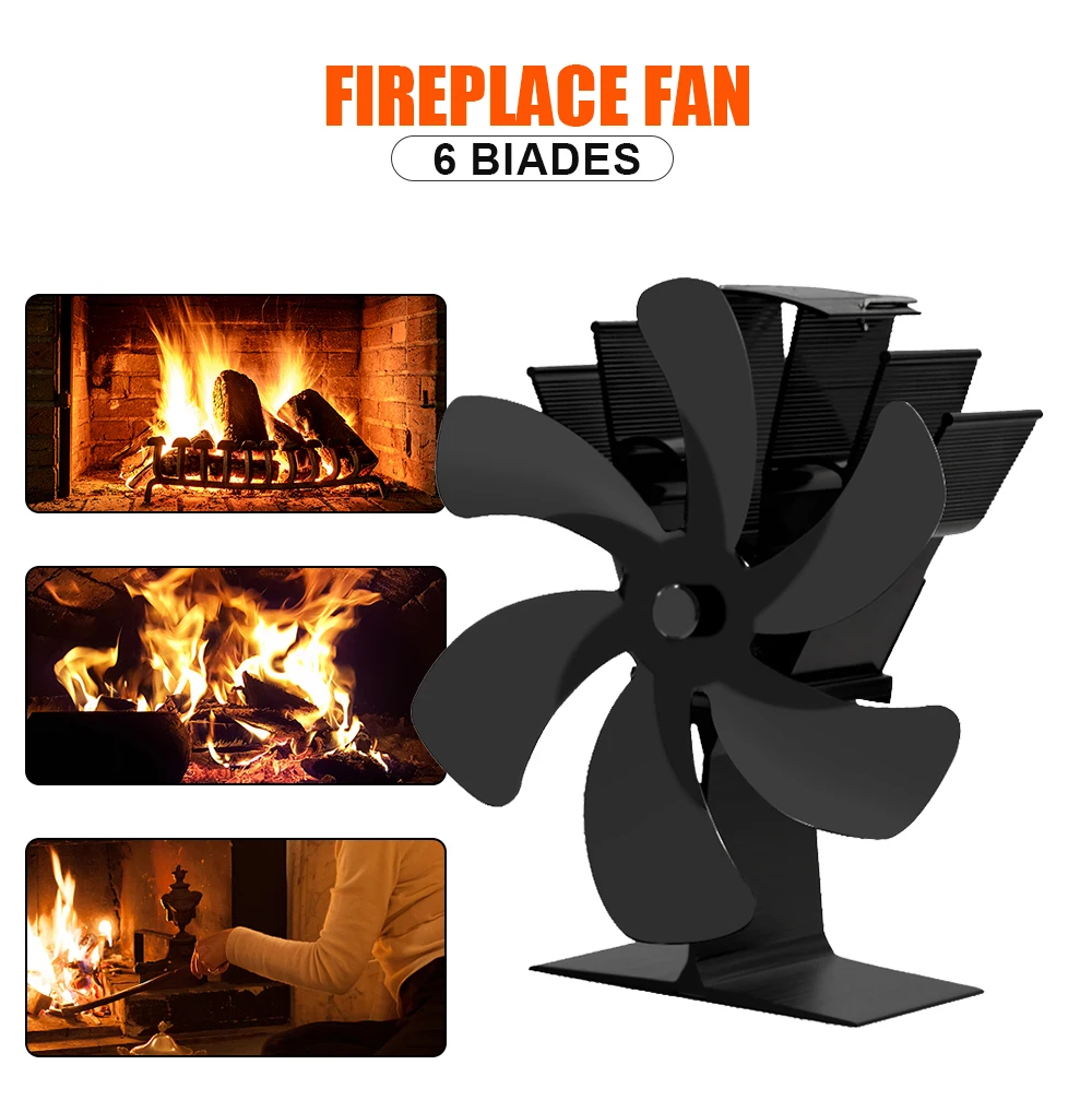 Multiple Mini Fireplace Heat Powered Stove Fan Log Wood Burner Ecofan Quiet  Home Fireplace Fan Efficient Heat Distribution - Decorative Fans -  AliExpress