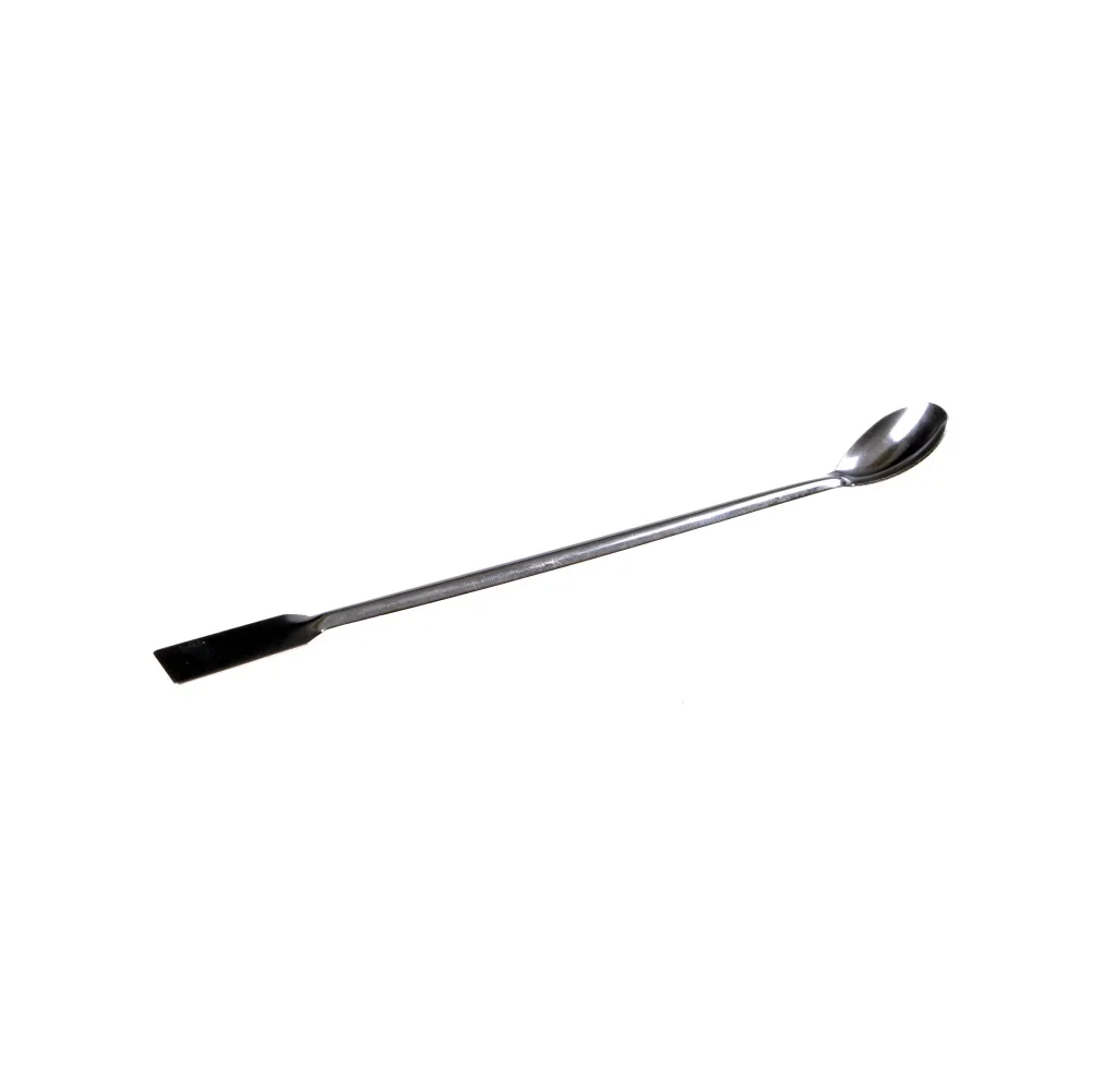1Pcs Length 200mm Horn Spoon Medicinal Ladle With Spatula Laboratory Supplies