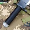 New Rambo II Survival Fixed Blade 9Cr18Mov Blade 420 Steel Tube Wrap Paracord Handle Outdoor Tactical Knife Fighting EDC Tools 3