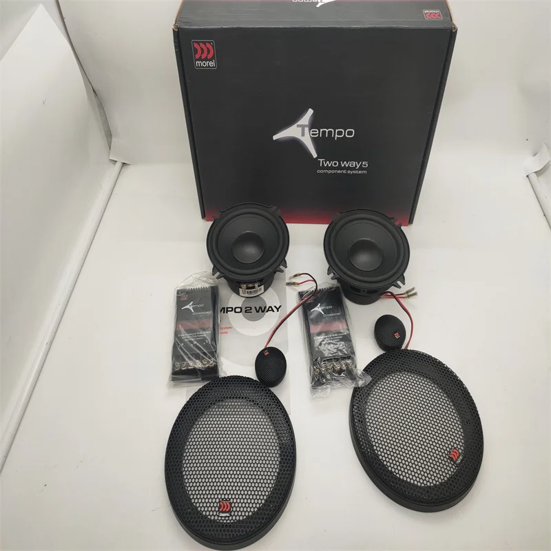 1 Set Morel Tempo Ultra Car Speaker 2-Way 5 inch Component System 110W 4 Ohm Car Audio Made In Israel