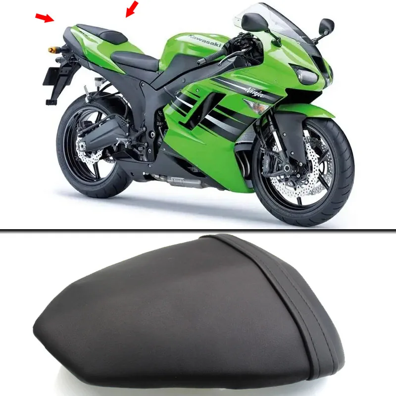 

Black Motorcycle Rear Passenger Seat Cushion Pad For KAWASAKI NINJA ZX-6R ZX6R ZX 6R 2008-2016 ZX-10R ZX10R ZX 10R 2008-2010