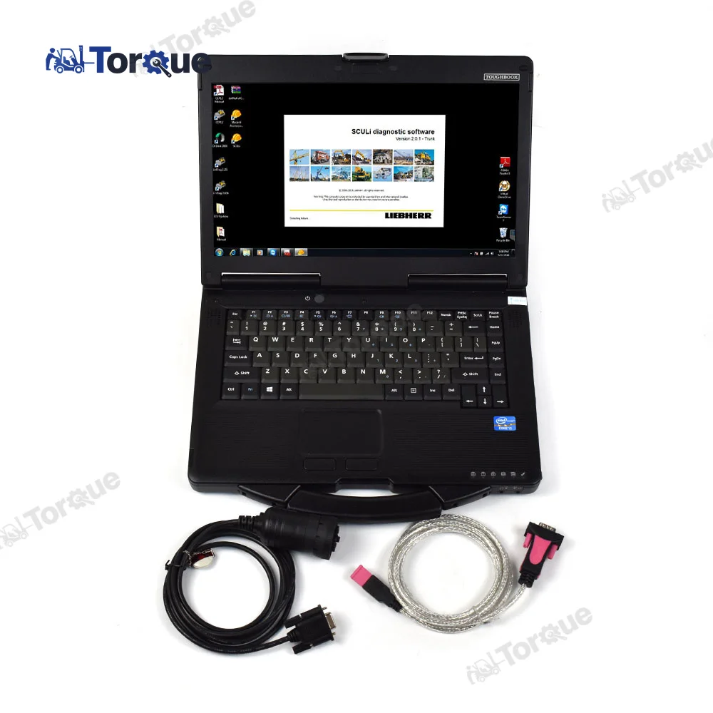 Per Scanner Diagnostico Liebherr Con Laptop Cf53 9 Pin Deutsch Cable Crane Heavy Duty Construction Equipment Strumento Diagnostico