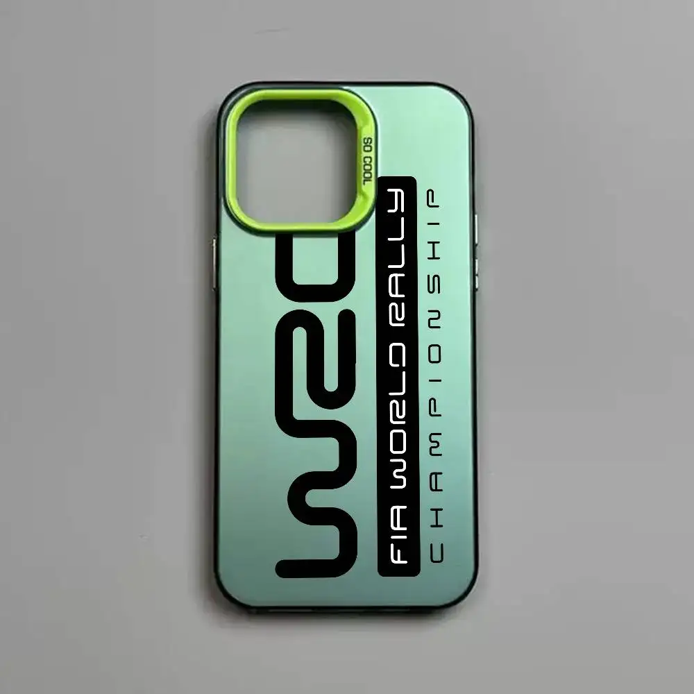 W-WRC Rally Racing Colored Silver Phone Case Cover