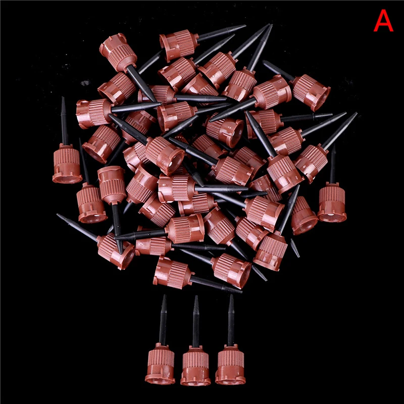 Wholesale 50Pcs/Pack Dental Materials Impression Mixing Tips Temporary Silicon Rubber Dispenser Gun Mix Head Dentist Tools 3.5mm