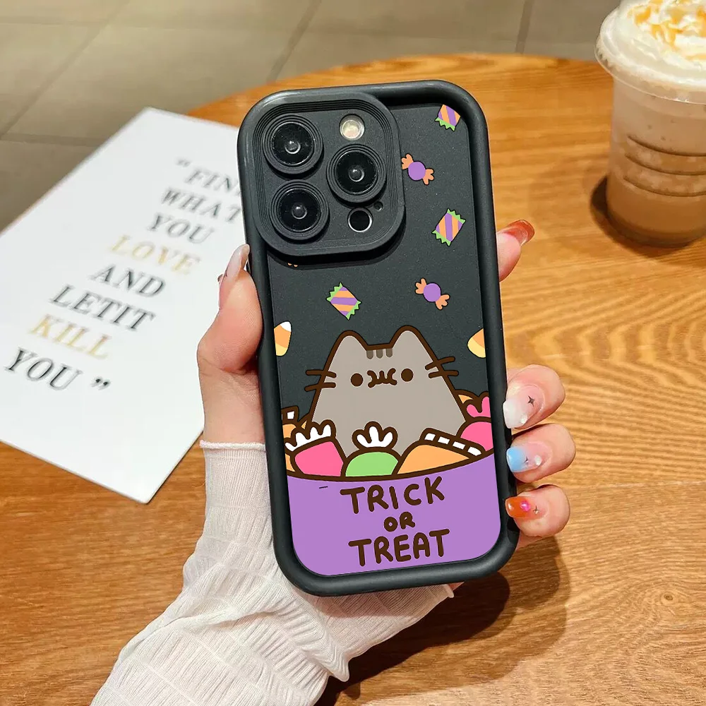Charming Pusheen Cat-Themed Phone Case