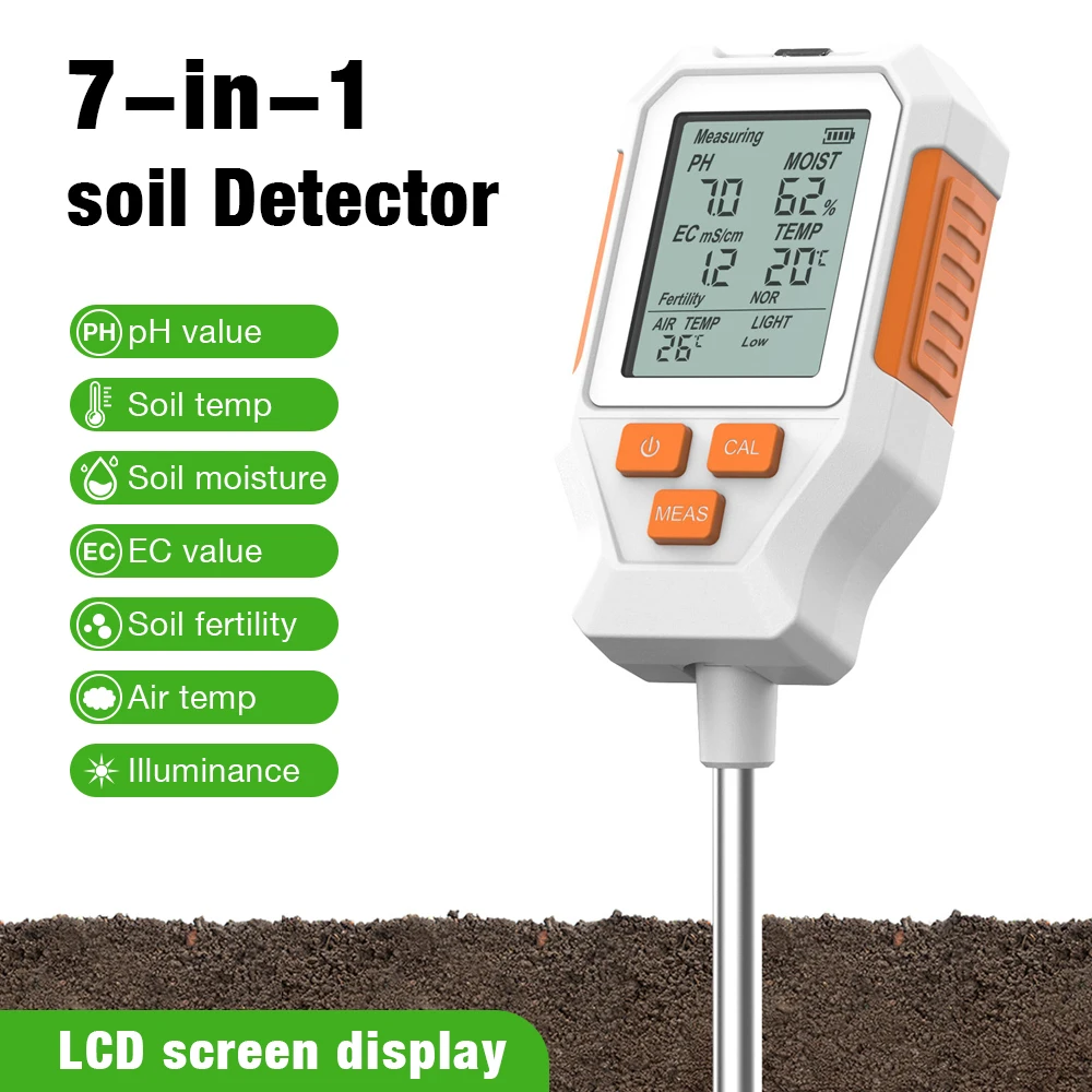 3 in 1 Soil Meter Digital LCD Detector for Garden