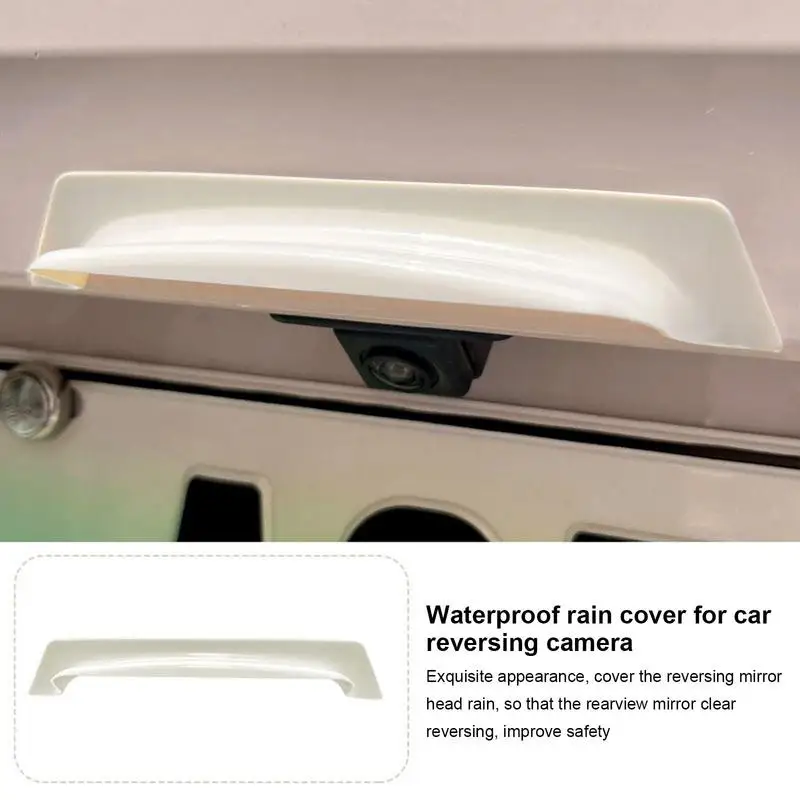 Car Reverse Camera Rain Shield Car Reversing Mirror Camera Rain Shade Cover Rainproof Waterproof