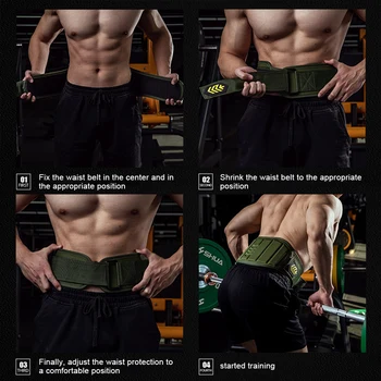 Sports Weight Lifting Belts Deadlift Squat Weightlifting Training Corset High-intensity Exercise Training Waist for Men Women 5