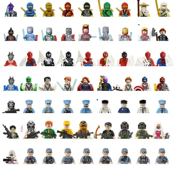 4cm Children Anime Figure Hero Building Blocks Kid Gift Assembling Toy Model Characters Figurine Bricks Boy Child Ninja 1
