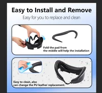 FICEP Replacement Facial Interface Bracket For Meta Quest 3 PU Leather Breathable Sweat Guard Face Pad VR Accessories - Image 6