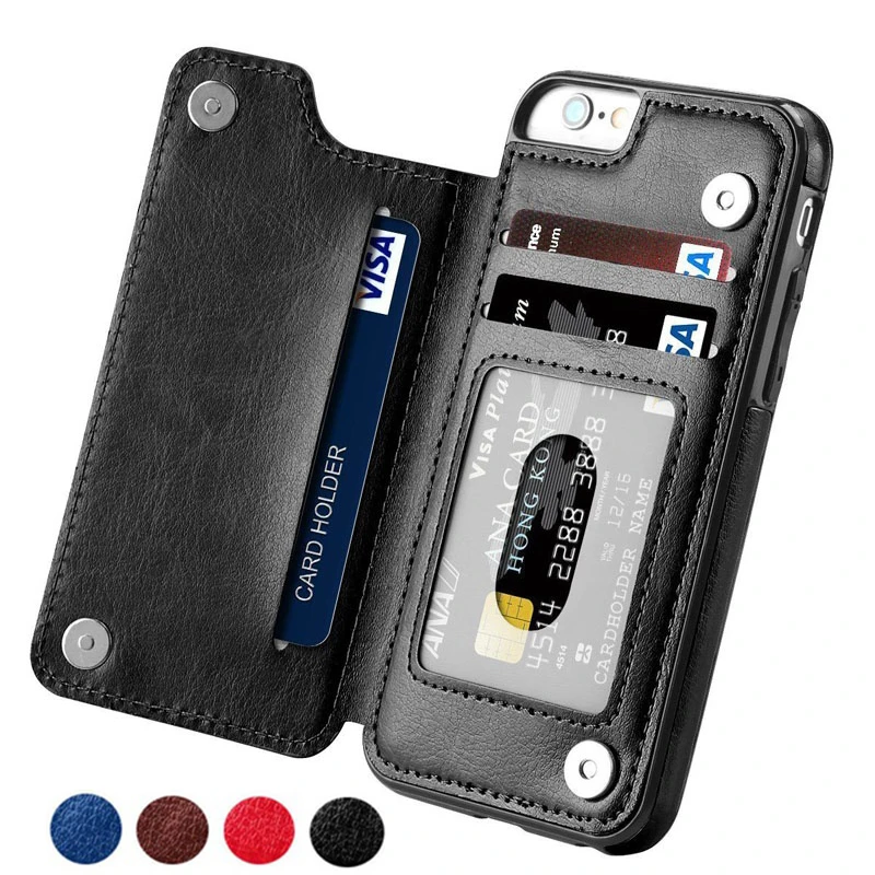 kam meest Rijk Leather Phone Case Wallet Iphone 6splus | Retro Wallet Phone Case Iphone -  Flip - Aliexpress