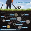 Foldable Professional Metal Detector with Waterproof Search Coil for Adults, High Accuracy Gold Detector, TX-640, New 6