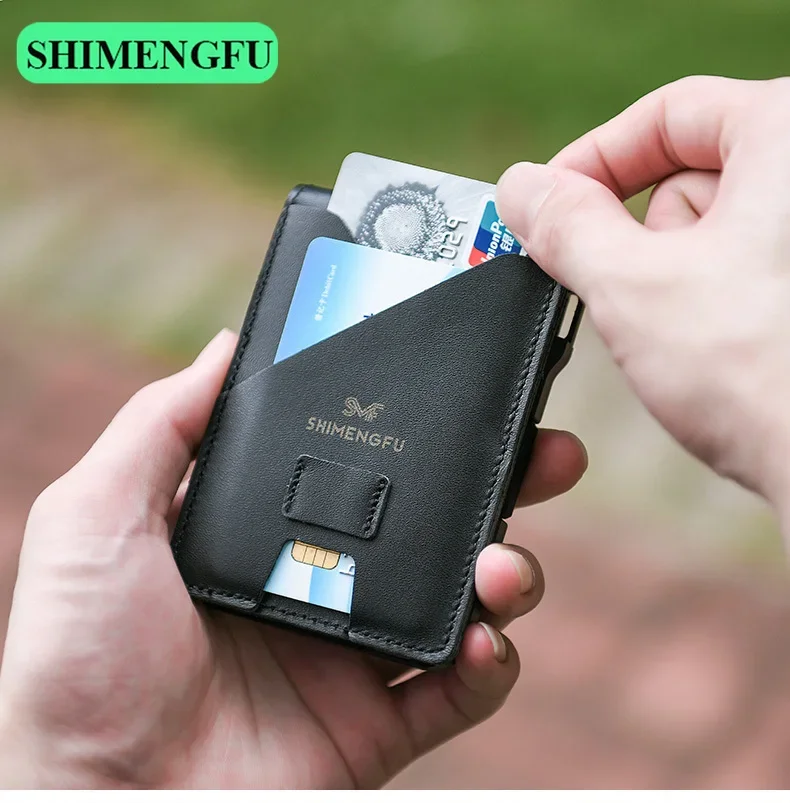 RFID Metal Credit Card Holder Normcore Minimalist Wallet Men Cardholder Business Gift