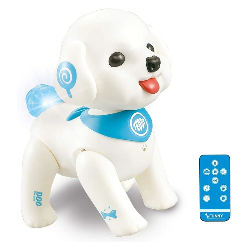 

Умный щенок-робот с дистанционным управлением, программируемый, с голосовым управлением