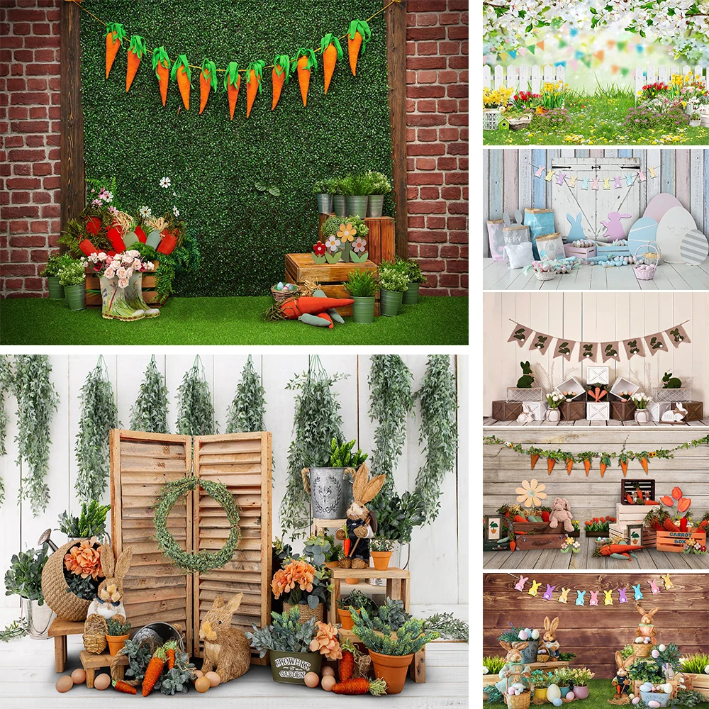 

Mocsicka Easter Hoilday Decoration Photography Background Prop Spring Green Backdrop Newborn Photo Studio Photobooth Shoo Kit