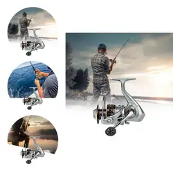 Durable Spinning Fishing Wheel Solid Metal Anti Slip Grip Spinning Fishing Wheel  Spinning Fishing Reel    Spinning Reel