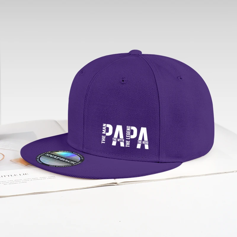 Fun Dad Hero Printed Flat-Brim Cap | Adjustable Sun Hat | Versatile Men's Baseball Cap—Perfect Father's Day Gift