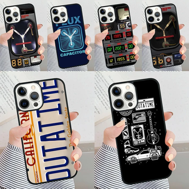 Back To The Future Flux Capacitor Art Phone Case Per Iphone 11 12 13 14 15 Pro Max Cover Per Apple Xs Max Xr 7 8 Plus Se2020