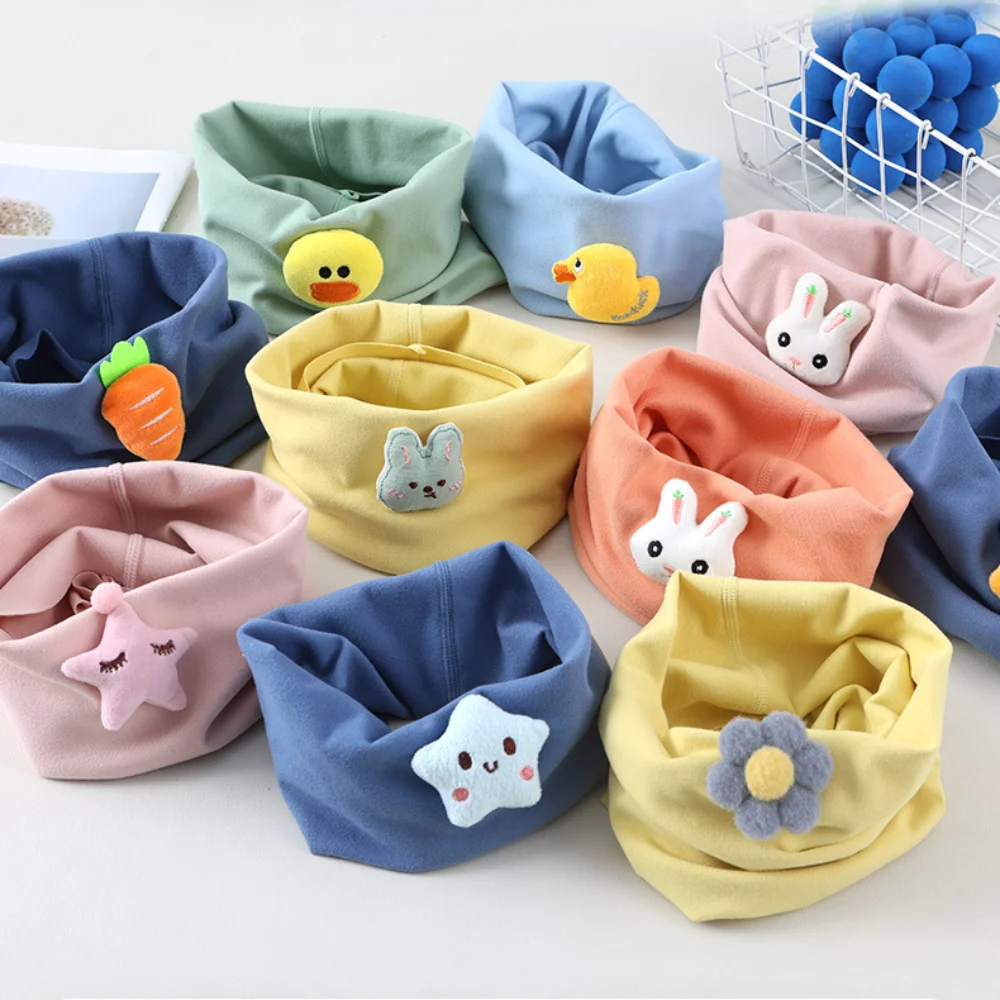Cute Warm Children's Scarf Windproof Soft Baby Bib Unisex Baby Shawls for Boys and Girls