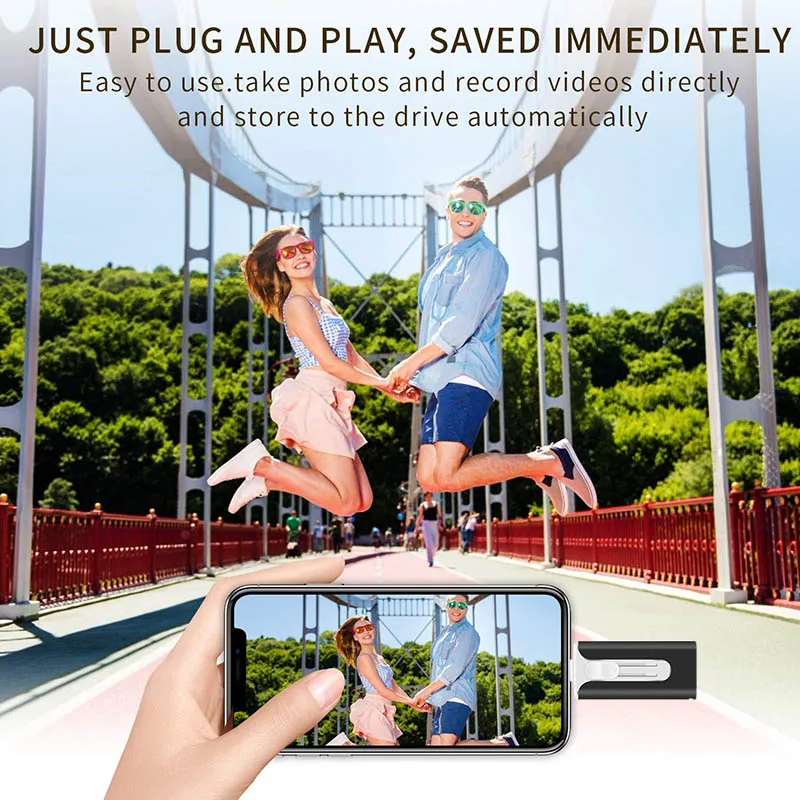 4 in 1 Usb Flash Drive For iPhone 12/11/6/6s/6Plus/7/7Plus/8/X Usb/Otg/Lightning/typeC PenDrive For iOS External Storage Devices