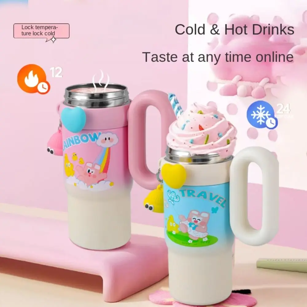 Vacuum Cup Cartoon Large Capacity Insulated Cup 316 Stainless Steel 850Ml