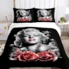 Marilyn Monroe Duvet Cover Comforter Fear Bedding sets Soft Quilt Cover and Pillowcases for Teens Boy Single Double Queen King 1