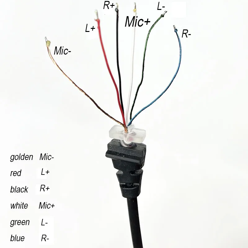 Replacement Audio Cable of Logitech G431 G432 G331 G332 Wired gaming Headset Original Wires