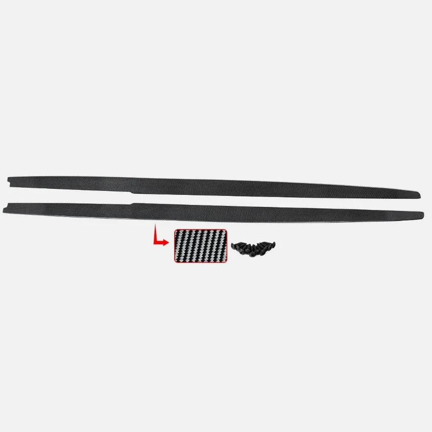 Gloss Black Side Skirts Panels Extension Lip For BMW 5 Series E60 E61 M5 2004~2010 Extension Panel Splitters Diffuser Bodykits