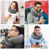 U Shaped Travel Pillow Memory Foam Neck Pillow Adjustable Straps For Airplane Car Pillow Comfort Support Pillows Rest Headrest 3