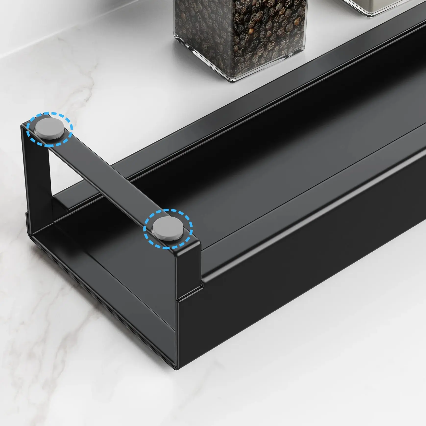 TV Screen Shelf Gas Stove Shelf Stovetop Seasoning Bottle Stand Spice Organizer Rack for Camping Pantry Pot Cooker Cupboard Kitchen Accessories