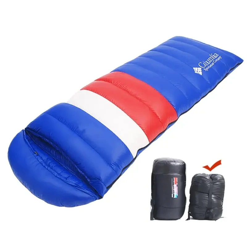 White Goose Down Sleeping Bag for Tourism Hiking Camping Emergency Sleeping Bag Trekking Supplies Sleeping Bag Nature Hike