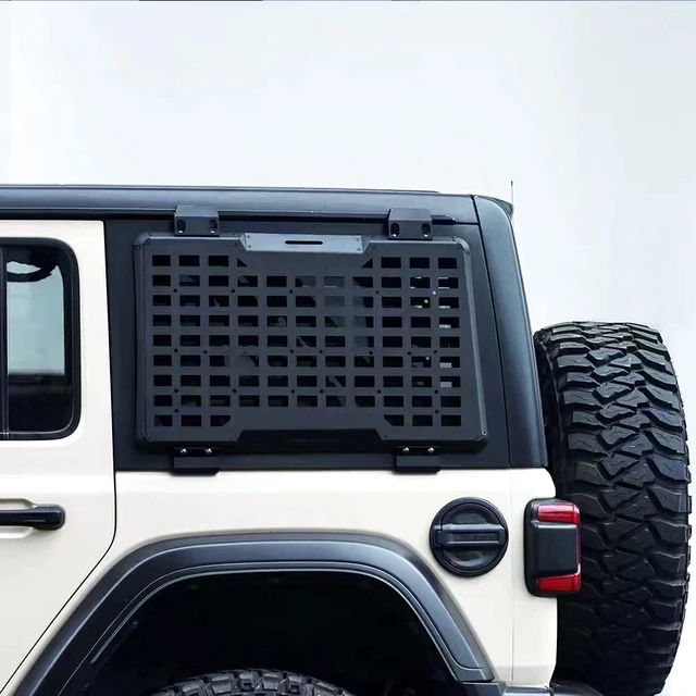 Rear Window Storage Molle Panel Flank Kit Rear Window Protective Decoration  for Jeep Wrangler 2018-2022 JL 4 Doors - AliExpress