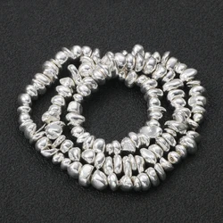 Gold Plated Natural Hematite Irregular Beads - Irregular Size (Sliver Color)
