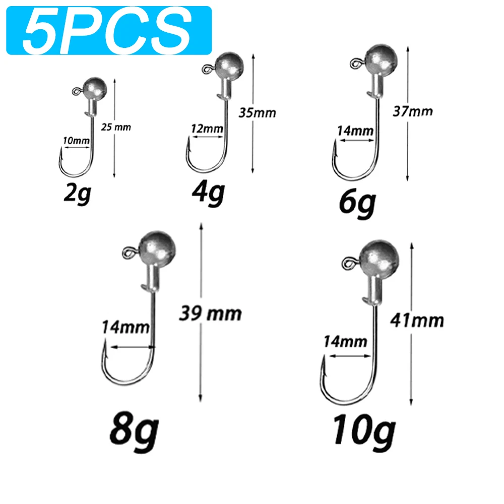 5PCS 2-4-6-8-10g
