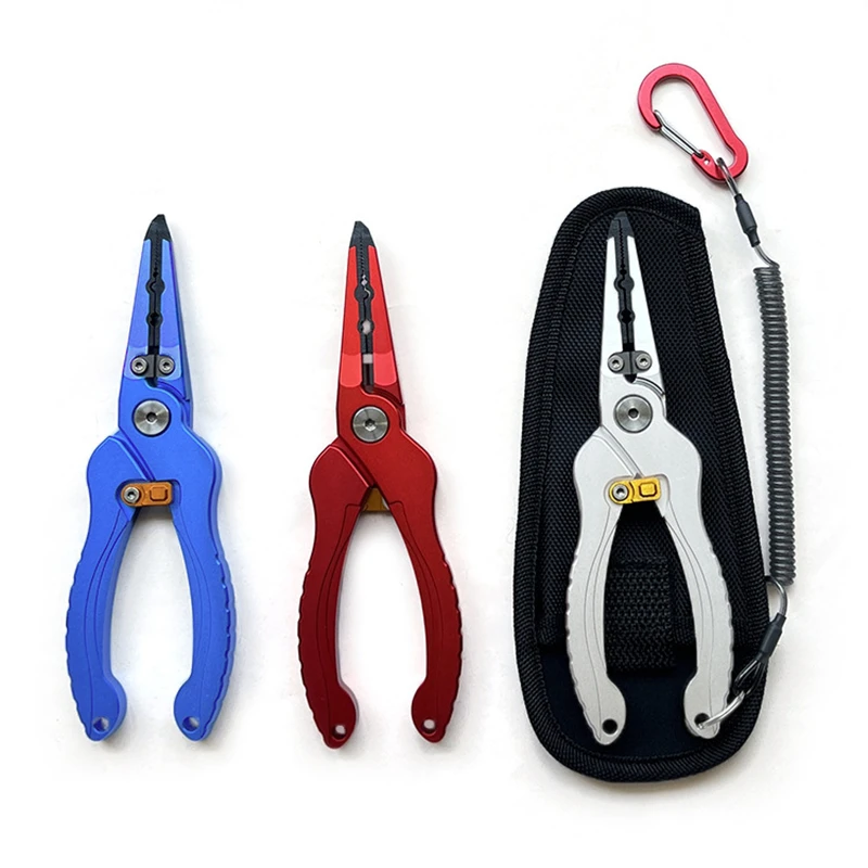 Y117 Fishing Pliers 7.3 With Switch Lock Titanium Alloy Nipper Head Fish  Control Device Tungsten Steel Side Cutting Pliers - AliExpress