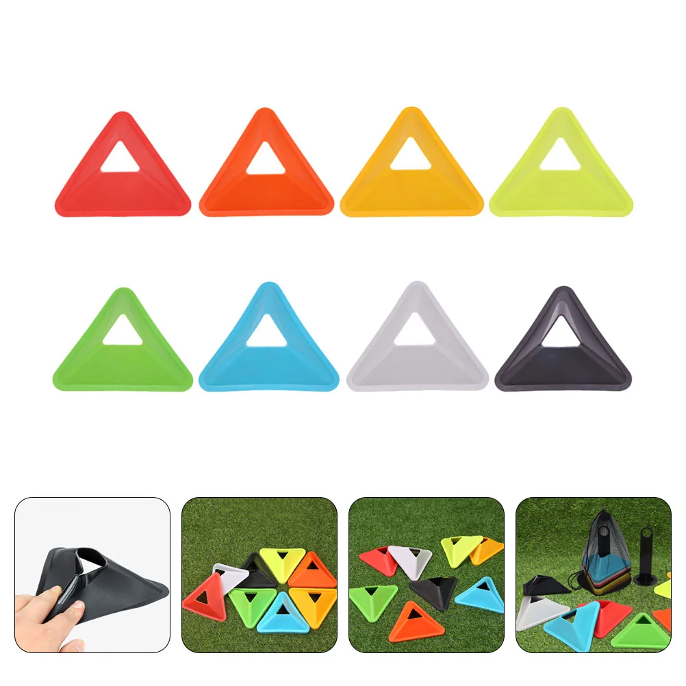 

8Pcs Multi-function Soccer Cones Portable Disc Cones Professional Agility Cones
