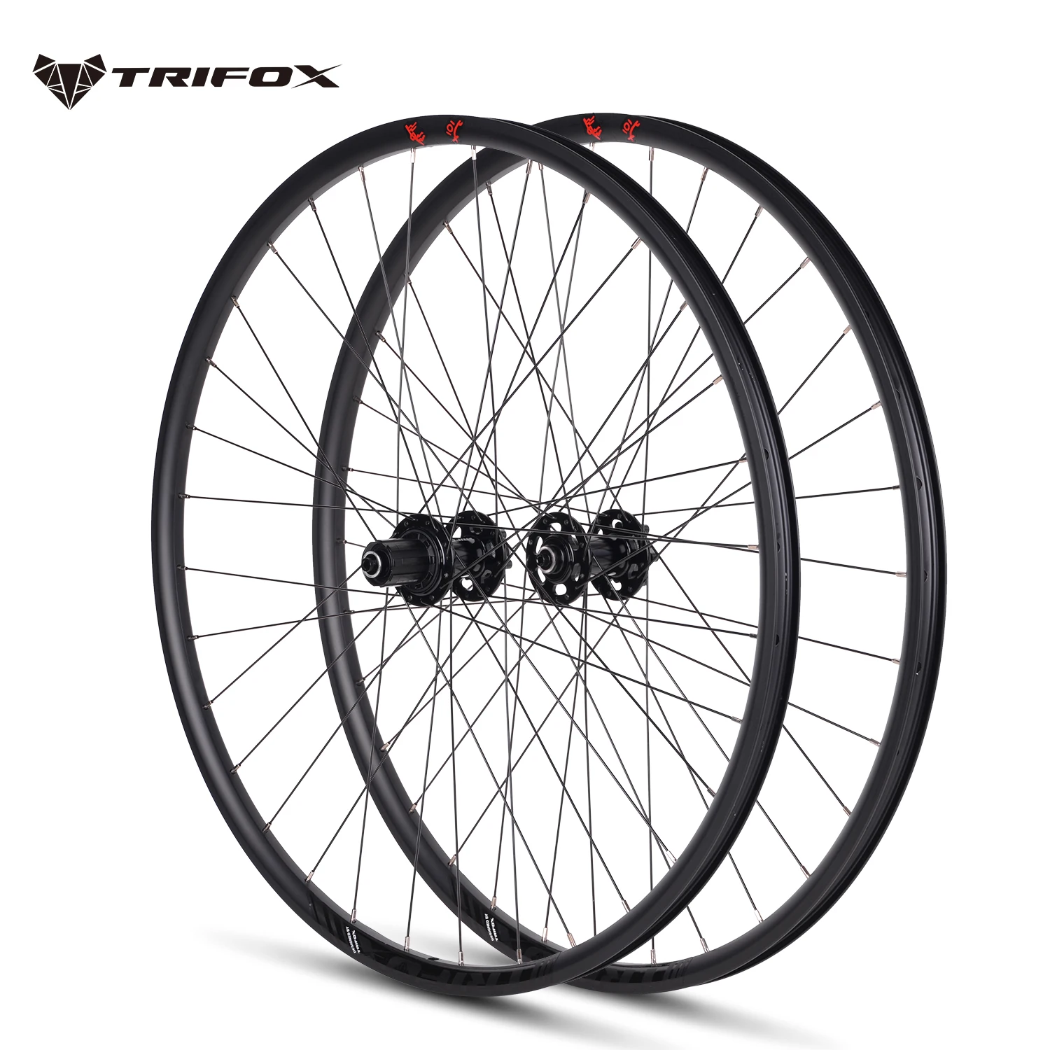 

TRIFOX MTB Bike Wheelset 29 Inch A/V Enduro DH 21mm Wide Rim 12*142 15*100 Thru Axle 135 QR 6 Pawls Bicycle Wheel Spoke