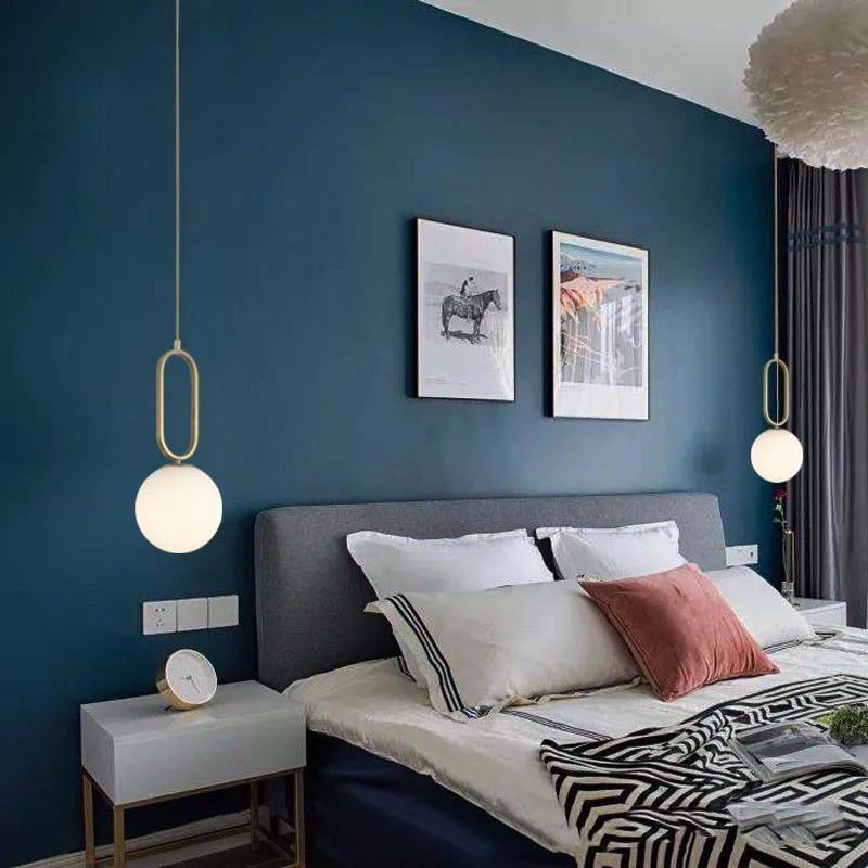 الشمال الحديثة الزجاج LED قلادة أضواء لغرفة الطعام...