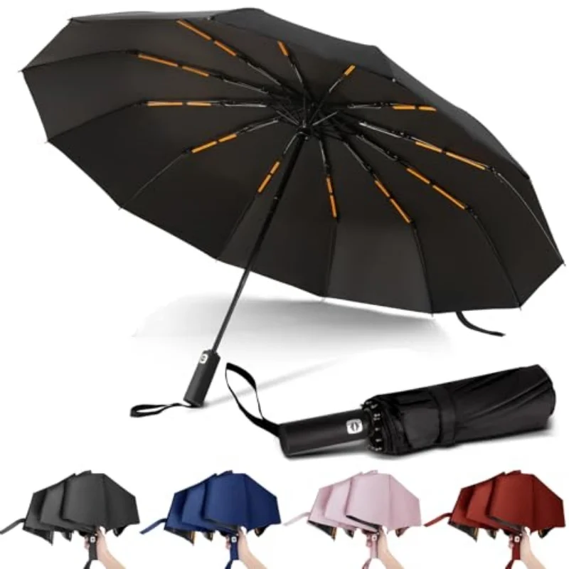 12 Bone Fully Automatic Folding Umbrella